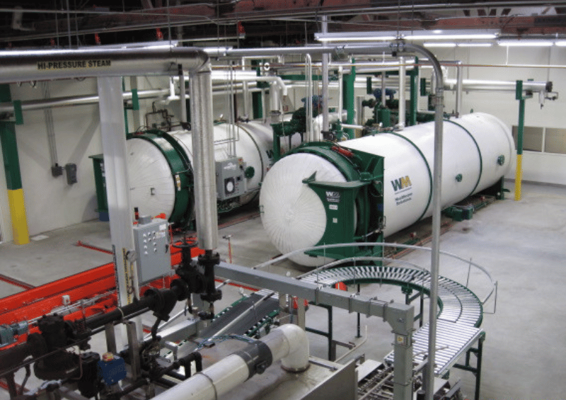inside of a medical waste facility